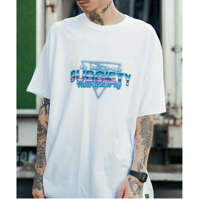 Subciety(サブサエティ)の【WHITE】【LARGE】Subciety/(U)ATLAS TEE その他のその他(その他)の商品写真