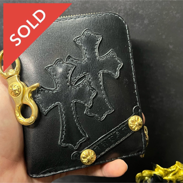 ブランド品専門の No02/Knight Horse/本革/総手縫/財布/折り財布