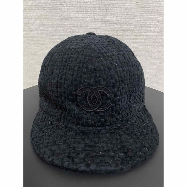 訳あり】 CHANEL Lサイズ 新品本物 キャップ ツイード CCマーク