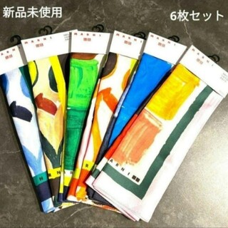 ユニクロ(UNIQLO)の新品未使用 ユニクロ マルニ シルクスカーフ 6枚セット(バンダナ/スカーフ)