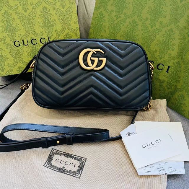 売上実績NO.1 Gucci - GGマーモント キルティング スモール ショルダー