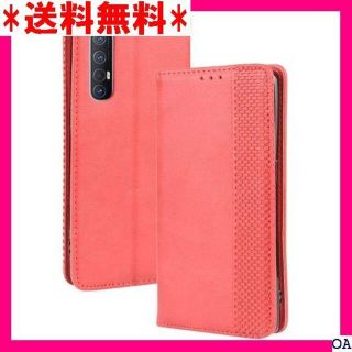 ★ OPPO Reno3 5G ケース MARR スマホケ ネット 吸着 レッド(モバイルケース/カバー)