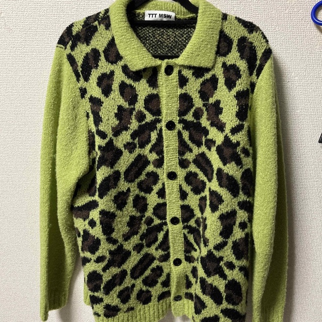 TTT_MSW(ティー)のttt_msw leopard knit cardigan メンズのトップス(カーディガン)の商品写真