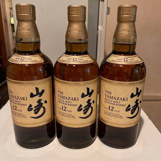 【国産ウイスキー】山崎12年　3本酒