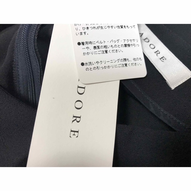ADORE - ADORE アドーア ジョーゼット ワンピース ネイビー濃紺 ADORE - ADORE アドーア ジョーゼット ワンピース ネイビー濃紺