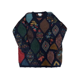 クージー(COOGI)の【超希少】vintage☆立体3D編み総柄ニット　入手困難　人気カラー　美品(ニット/セーター)