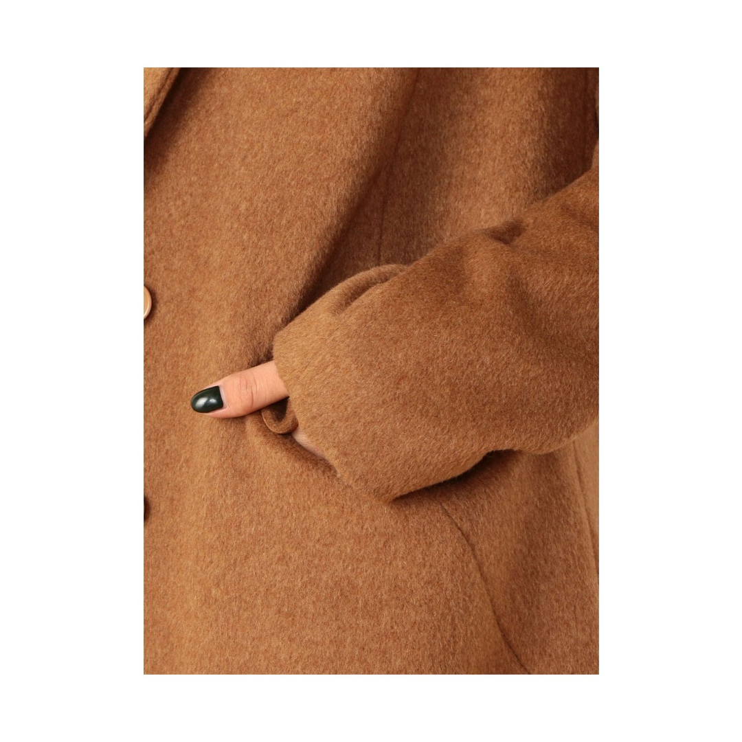 SPIRAL GIRL(スパイラルガール)のスパイラルガール コート チェスターコート キャメル レディースのジャケット/アウター(チェスターコート)の商品写真