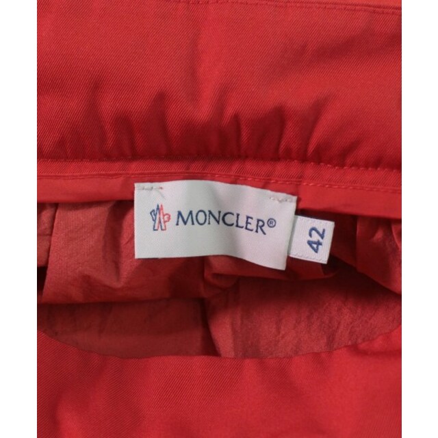 MONCLER モンクレール ひざ丈スカート 42(L位) 赤