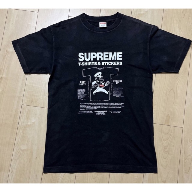 Tシャツ/カットソー(半袖/袖なし)【レア】Supreme シュプリーム ステッカー&ロゴビンテージTシャツ