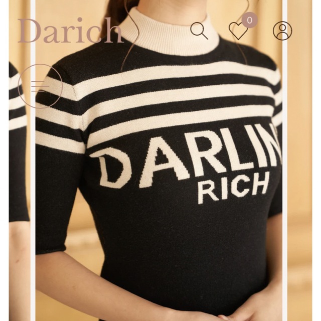 Darich ダーリッチ DARLINGボーダーニットワンピース