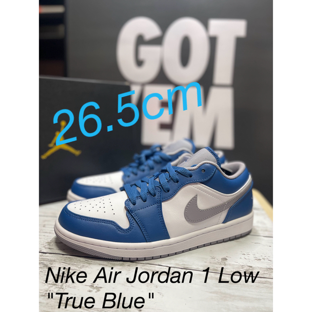 ショッピング NIKE AIR JORDAN 1 LOW✨TRUE BLUE✨26.5cm econet.bi