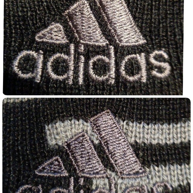 adidas(アディダス)の【90S】リバーシブル　adidasアディダスニット帽キャップ刺繍ロゴ　ビーニー メンズの帽子(ニット帽/ビーニー)の商品写真