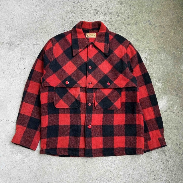 UTICA DUXBAK BUFFALO PLAID WOOL JK / 50S