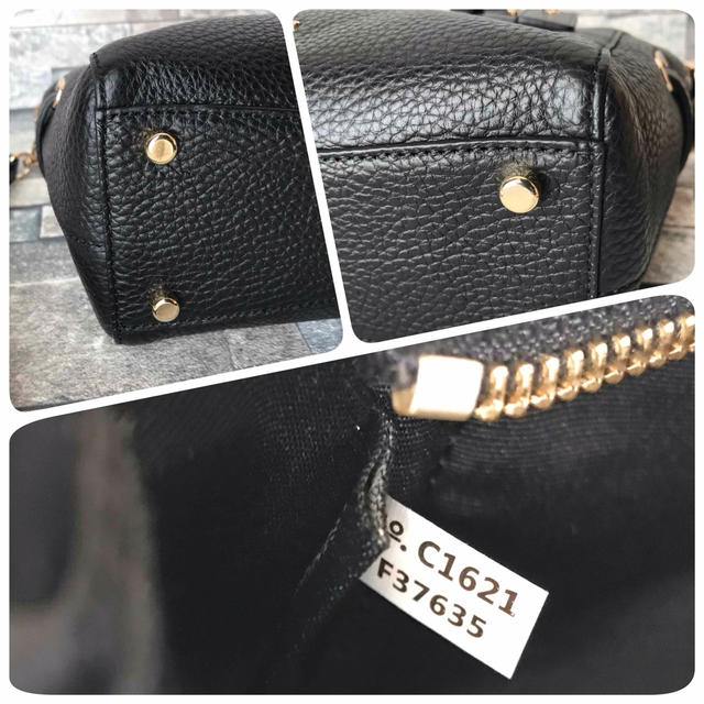 COACH(コーチ)の◆◇ COACH コーチ ショルダーバッグ ブラック ペブルドレザー レディース レディースのバッグ(ショルダーバッグ)の商品写真