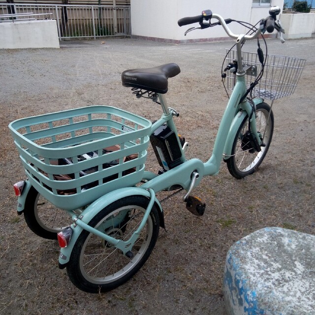 専門店の安心の1ヶ月保証付 電動三輪自転車 ブリヂストン フロンティア
