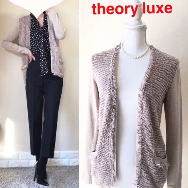 桜舞う季節 美品!セオリーリュクス theory ツイード コットン 切替