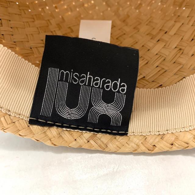 misaharada(ミサハラダ)のミサハラダ キャップ - ライトブラウン×黒 レディースの帽子(キャップ)の商品写真