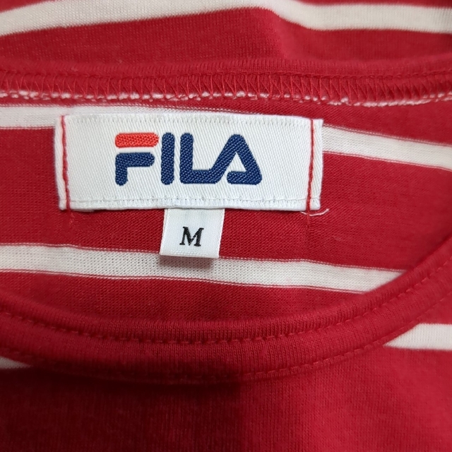 FILA(フィラ)のFILA　フィラ　レディース半袖Ｔシャツ　ボーダーＴシャツ レディースのトップス(Tシャツ(半袖/袖なし))の商品写真