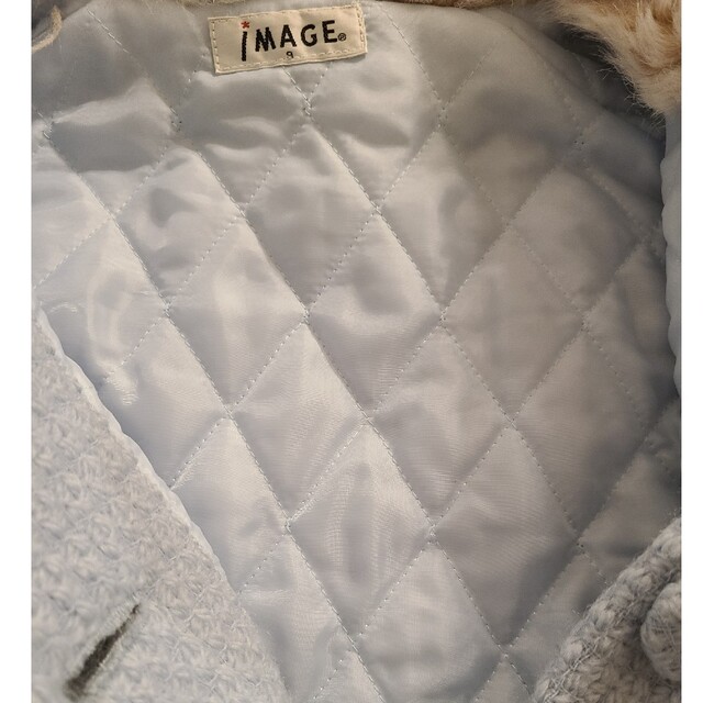 IMAGE(イマージュ)のパウダーブルーの可愛いファーコート レディースのジャケット/アウター(毛皮/ファーコート)の商品写真