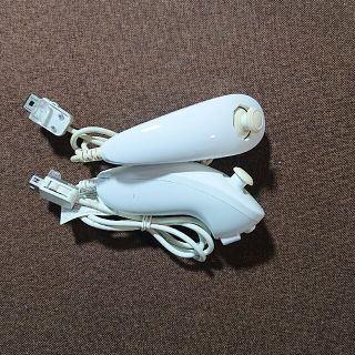 ウィー(Wii)のWii ヌンチャク2個セット 任天堂 ニンテンドー純正 正規品 シロ ホワイト(家庭用ゲーム機本体)