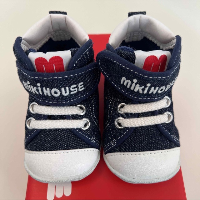 mikihouse(ミキハウス)のMIKIHOUSE ミキハウス mロゴ ファーストシューズ ベビー 11.5cm キッズ/ベビー/マタニティのベビー靴/シューズ(~14cm)(スニーカー)の商品写真