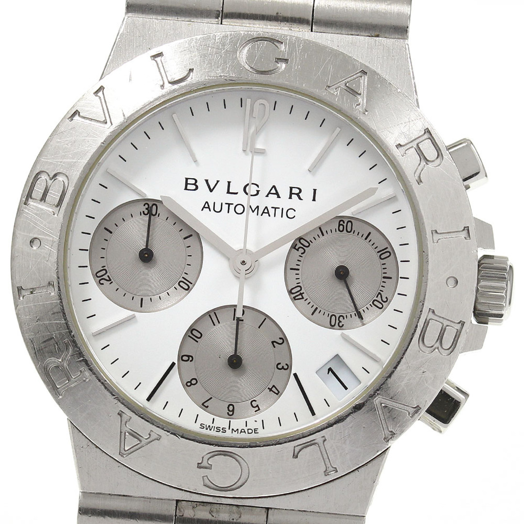 【BVLGARI】ブルガリ ディアゴノ スポーツ クロノグラフ CH35S 自動巻き メンズ_731361【ev10】