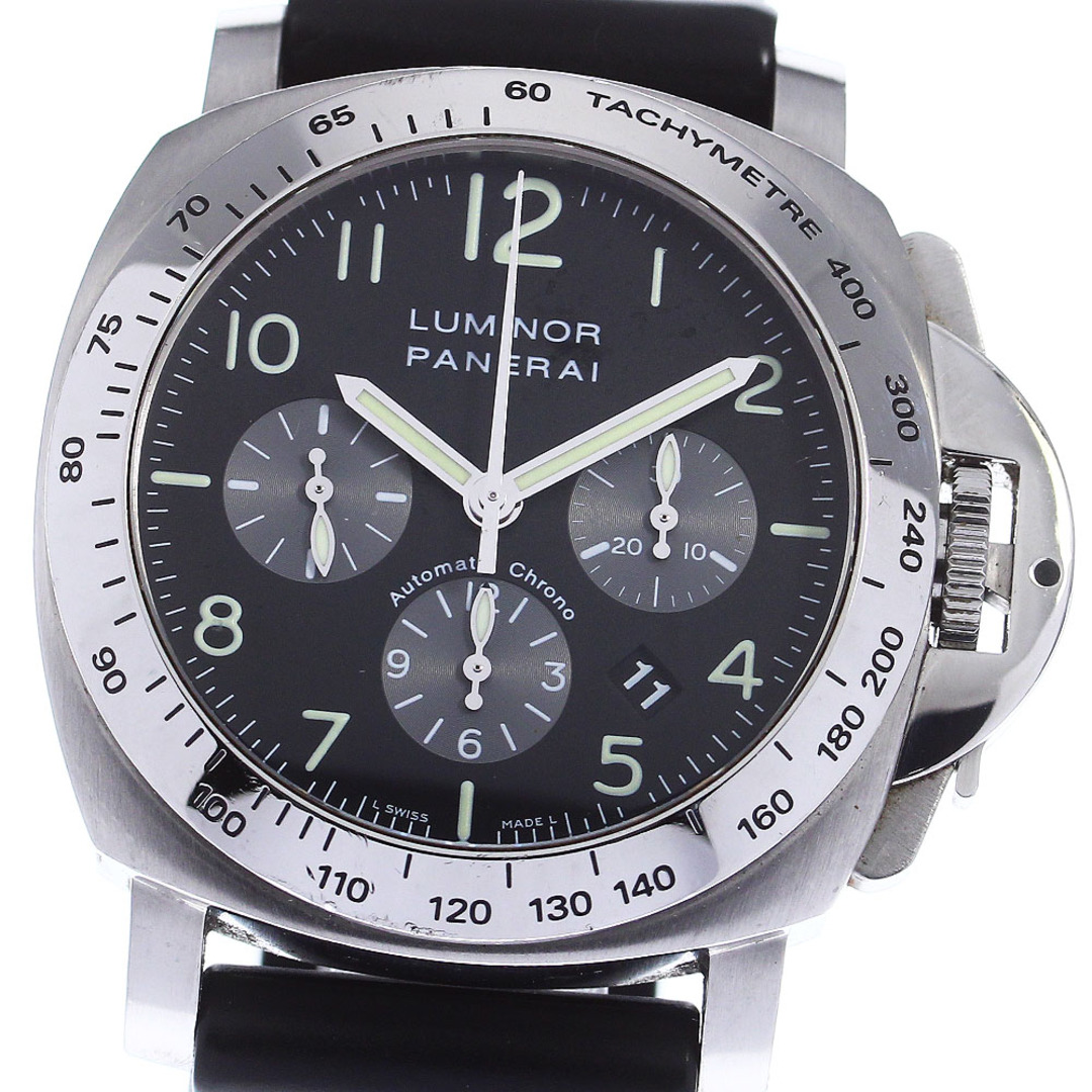 期間限定特別価格 PANERAI - ★箱・保証書付き【PANERAI】パネライ ルミノール クロノグラフ PAM00162 自動巻き メンズ_735129 腕時計(アナログ)