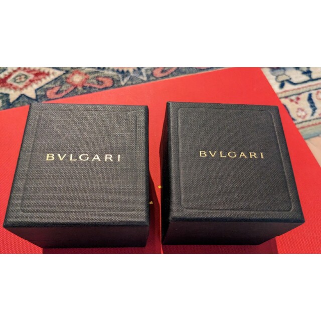 BVLGARI(ブルガリ)の【極美品】ブルガリ BVLGARI ペア リング 空箱 指輪 メンズのアクセサリー(リング(指輪))の商品写真