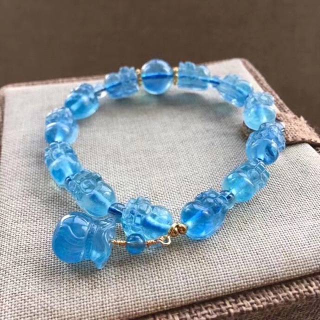 ⭐︎【天然】アクアマリン ブレスレット 10mm（⭐︎【天然