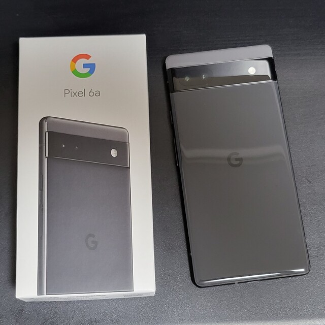 Google Pixel(グーグルピクセル)のGoogle Pixel 6a 128GB au版 チャコール スマホ/家電/カメラのスマートフォン/携帯電話(スマートフォン本体)の商品写真