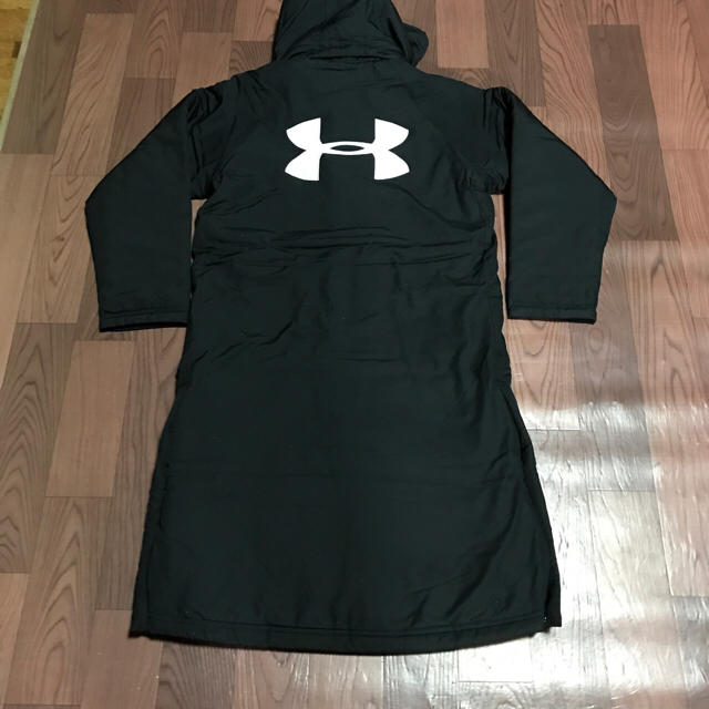 UNDER ARMOUR(アンダーアーマー)のアンダーアーマー ベンチコート YMD ロングコート BTR8989 ブラック キッズ/ベビー/マタニティのキッズ服男の子用(90cm~)(コート)の商品写真