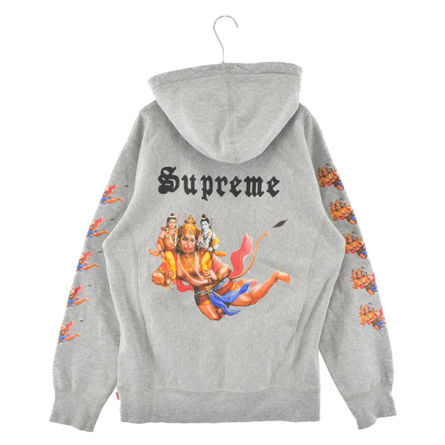 Supreme(シュプリーム)のSUPREME シュプリーム 13AW Hanu Pullover ハヌマーン プリント プルオーバーパーカー グレー メンズのトップス(パーカー)の商品写真