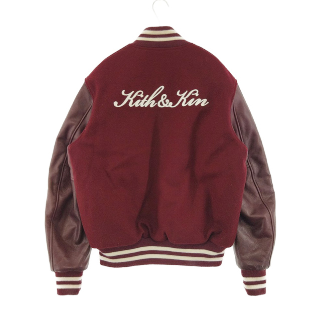 KITH - KITH キス Golden Bear Varsity Jacket アームレザー ウール