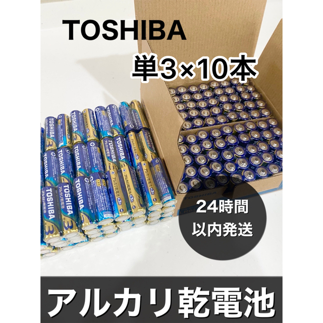 東芝(トウシバ)の アルカリ乾電池 単3電池 単三　単3 10本 ポイント消化 スマホ/家電/カメラのスマホ/家電/カメラ その他(その他)の商品写真