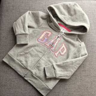 ベビーギャップ(babyGAP)の【105 キッズ】GAP　裏起毛　フード　パーカー　グレー(ジャケット/上着)