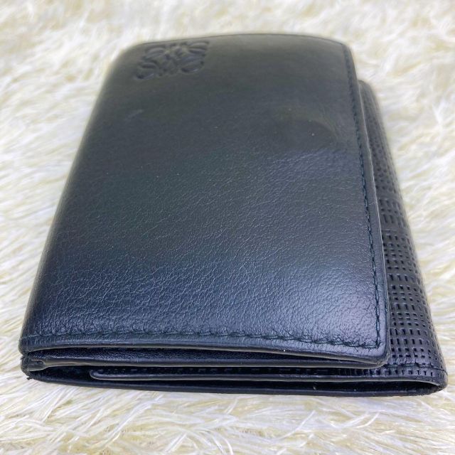 極美品 現行⭐️ロエベ アナグラム トライフォールド 3つ折り財布