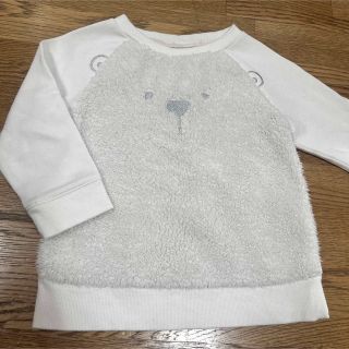 ベビーギャップ(babyGAP)のベビーギャップ　モコモコ白くまトレーナー　90(Tシャツ/カットソー)