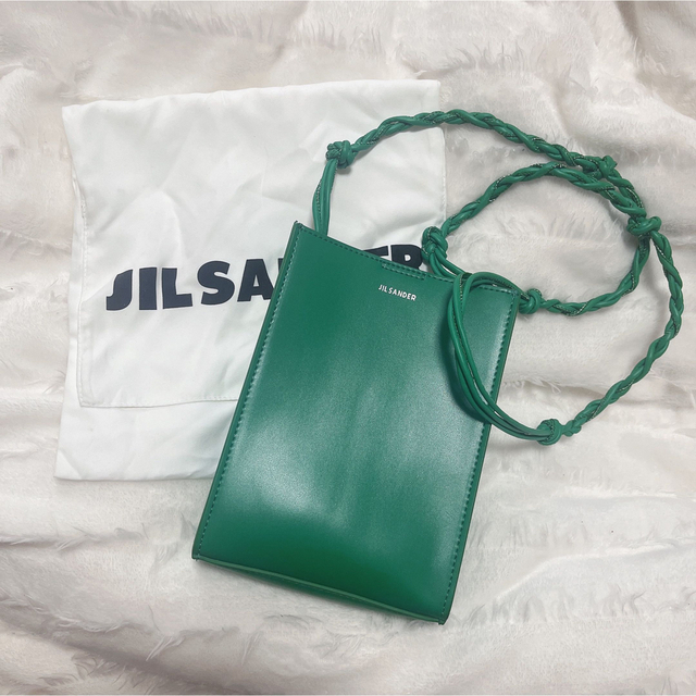 Jil Sander(ジルサンダー)の【美品】JIL SANDER タングルスモールショルダー グリーン レディースのバッグ(ショルダーバッグ)の商品写真