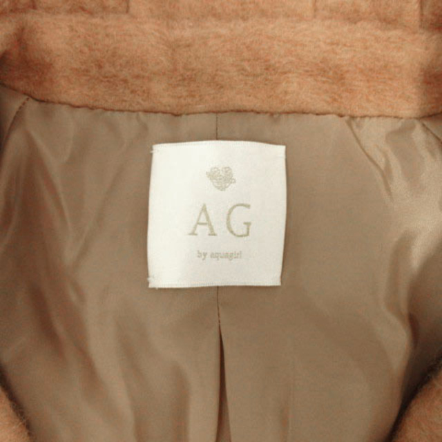 AG by aquagirl コート チェスターコート 起毛 ウール混 茶系 M 8