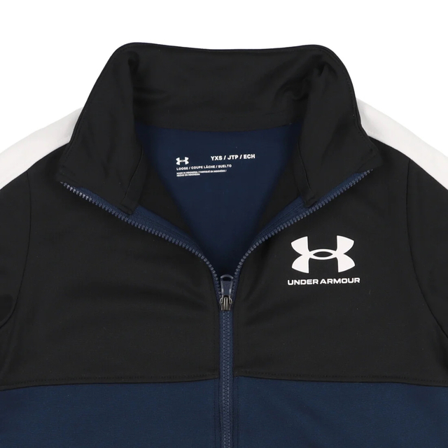 UNDER ARMOUR(アンダーアーマー)の新品 アンダーアーマー ジャージ 上下セット セットアップ 150cm ネイビー キッズ/ベビー/マタニティのキッズ服男の子用(90cm~)(その他)の商品写真