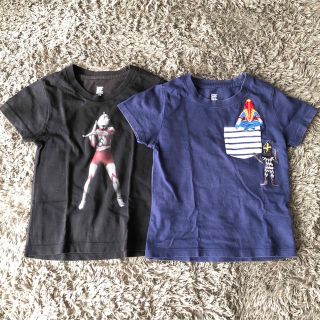 グラニフ(Design Tshirts Store graniph)の2着セット グラニフ ウルトラマン 星人 Tシャツ キッズ 110cm 男の子(Tシャツ/カットソー)