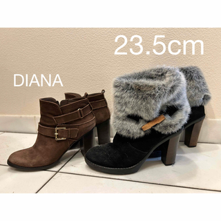 ダイアナ(DIANA)のショートブーツ　23.5cm(ブーツ)
