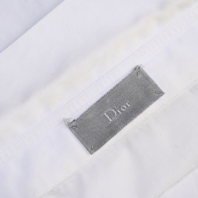DIOR HOMME - Dior HOMME ラペル刺繍 比翼 ドレスシャツの通販 DIOR HOMME - Dior HOMME ラペル刺繍 比翼 ドレスシャツの通販