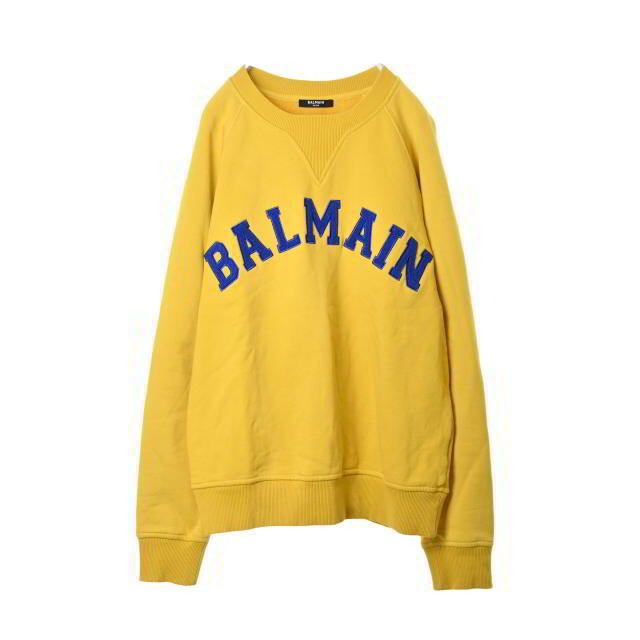 Balmain バルマン プルオーバー スウェット ロゴ ホワイト