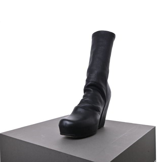 Rick Owens(リックオウエンス)のRick Owens SOCK WEDGE レザー ブーツ レディースの靴/シューズ(ブーツ)の商品写真