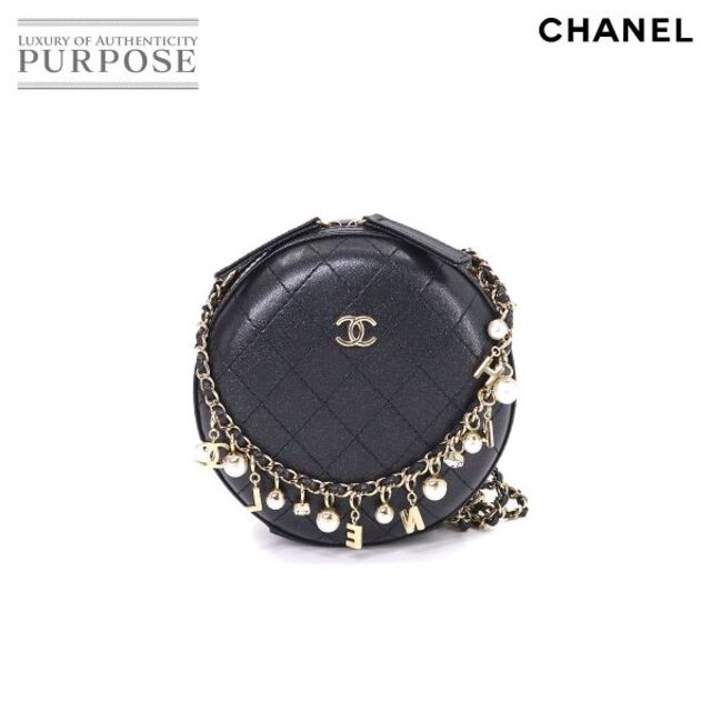 人気アイテム マトラッセ CHANEL シャネル 新品同様 - CHANEL チェーン 90180014 VLP ラウンド型 ブラック レザー バッグ ショルダー ショルダーバッグ