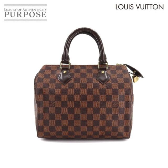 LOUIS VUITTON(ルイヴィトン)の未使用 展示品 ルイ ヴィトン LOUIS VUITTON ダミエ スピーディ 25 ハンド バッグ エベヌ ブラウン N41532 ゴールド 金具 VLP 90180231 レディースのバッグ(ハンドバッグ)の商品写真