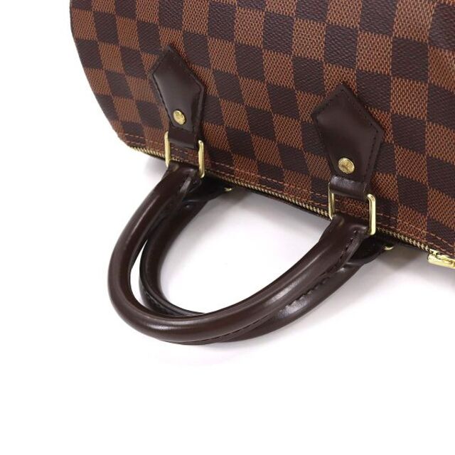 LOUIS VUITTON(ルイヴィトン)の未使用 展示品 ルイ ヴィトン LOUIS VUITTON ダミエ スピーディ 25 ハンド バッグ エベヌ ブラウン N41532 ゴールド 金具 VLP 90180231 レディースのバッグ(ハンドバッグ)の商品写真