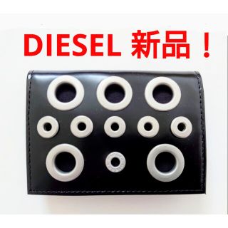 ディーゼル(DIESEL)の特価！新品★DIESEL ディーゼル スタッズ レザー カードケース 名刺入れ(名刺入れ/定期入れ)