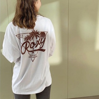ロキシー(Roxy)のRoxy ロキシー レディース Tシャツ　ホワイト(Tシャツ(長袖/七分))